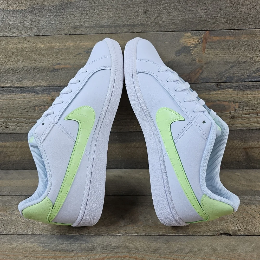 Nike Court Royale Women's Sneakers Shoes White Barely Volt NEW